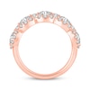 Thumbnail Image 3 of Lab-Grown Diamonds by KAY Five-Stone Halo Anniversary Ring 2 ct tw 14K Rose Gold