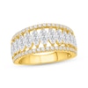 Thumbnail Image 1 of Lab-Grown Diamonds by KAY Marquise & Round-Cut Anniversary Ring 2 ct tw 14K Yellow Gold