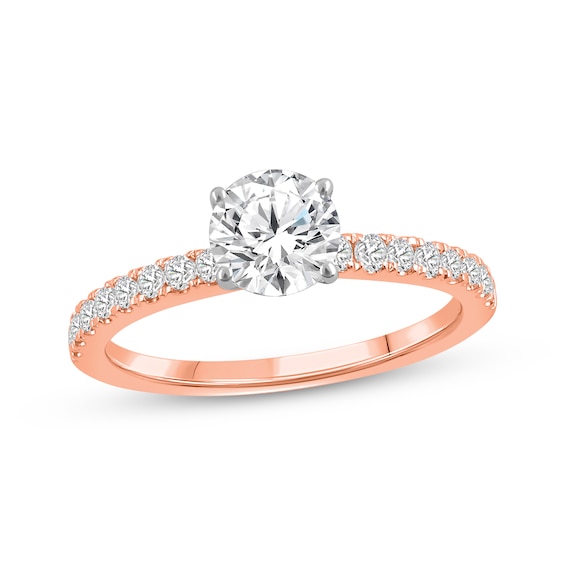 Lab-Created Diamonds by KAY Round-Cut Engagement Ring 1-1/4 ct tw 14K Rose Gold