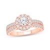 Thumbnail Image 1 of Lab-Grown Diamonds by KAY Round-Cut Halo Engagement Ring 1-1/4 ct tw 14K Rose Gold