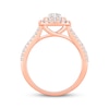 Thumbnail Image 3 of Lab-Grown Diamonds by KAY Round-Cut Double Cushion Halo Engagement Ring 1 ct tw 14K Rose Gold