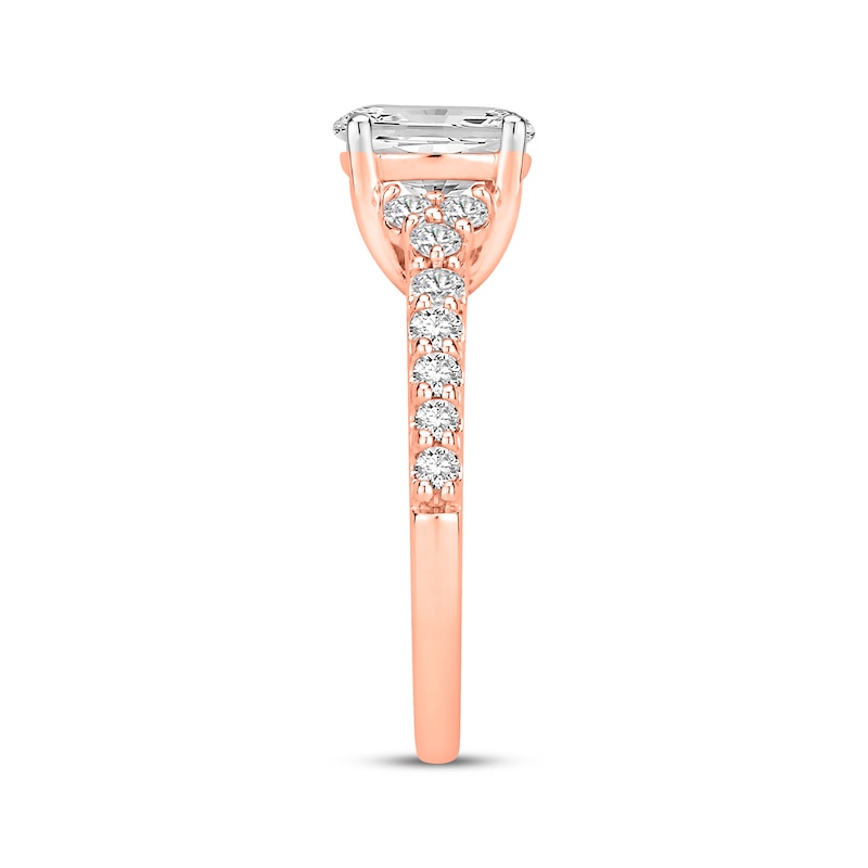 Main Image 2 of Lab-Grown Diamonds by KAY Oval-Cut Engagement Ring 2 ct tw 14K Rose Gold