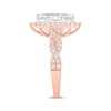 Thumbnail Image 1 of Lab-Created Diamonds by KAY Marquise-Cut Halo Engagement Ring 1-1/2 ct tw 14K Rose Gold