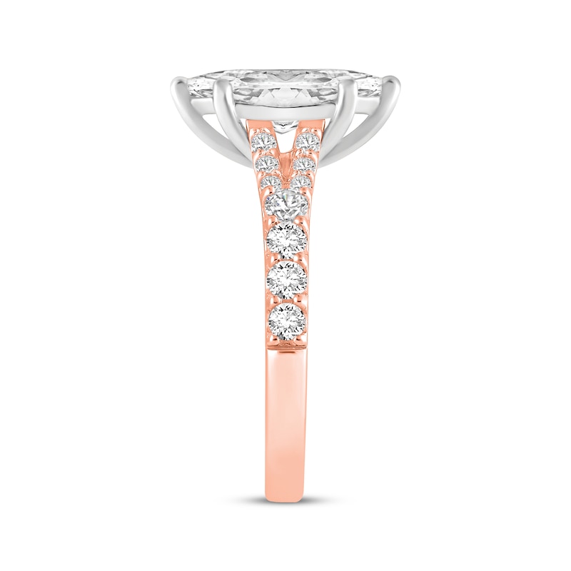 Main Image 2 of Lab-Grown Diamonds by KAY Marquise-Cut Engagement Ring 2 ct tw 14K Rose Gold