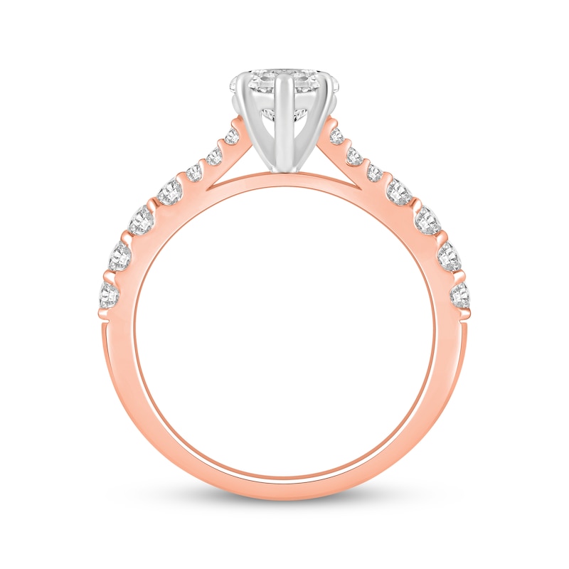 Lab-Created Diamonds by KAY Marquise-Cut Engagement Ring 2 ct tw 14K Rose Gold