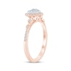 Thumbnail Image 2 of Now + Forever Multi-Diamond Center Heart Engagement Ring 1/4 ct tw 10K Rose Gold