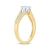 Thumbnail Image 2 of Multi-Diamond Center Bypass Engagement Ring 1/4 ct tw 10K Yellow Gold