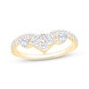 Thumbnail Image 0 of Lab-Created Diamonds by KAY Pear, Marquise & Round-Cut Contour Ring 7/8 ct tw 14K Yellow Gold