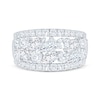 Thumbnail Image 3 of Lab-Grown Diamonds by KAY Pear, Marquise & Round-Cut Four-Row Anniversary Ring 2-1/2 ct tw 14K White Gold