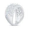 Thumbnail Image 2 of Now + Forever Lab-Grown Diamonds Marquise & Round-Cut Multi-Row Anniversary Ring 3 ct tw 14K White Gold