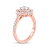 Thumbnail Image 2 of Round-Cut Diamond Starburst Halo Engagement Ring 1-1/4 ct tw 14K Rose Gold