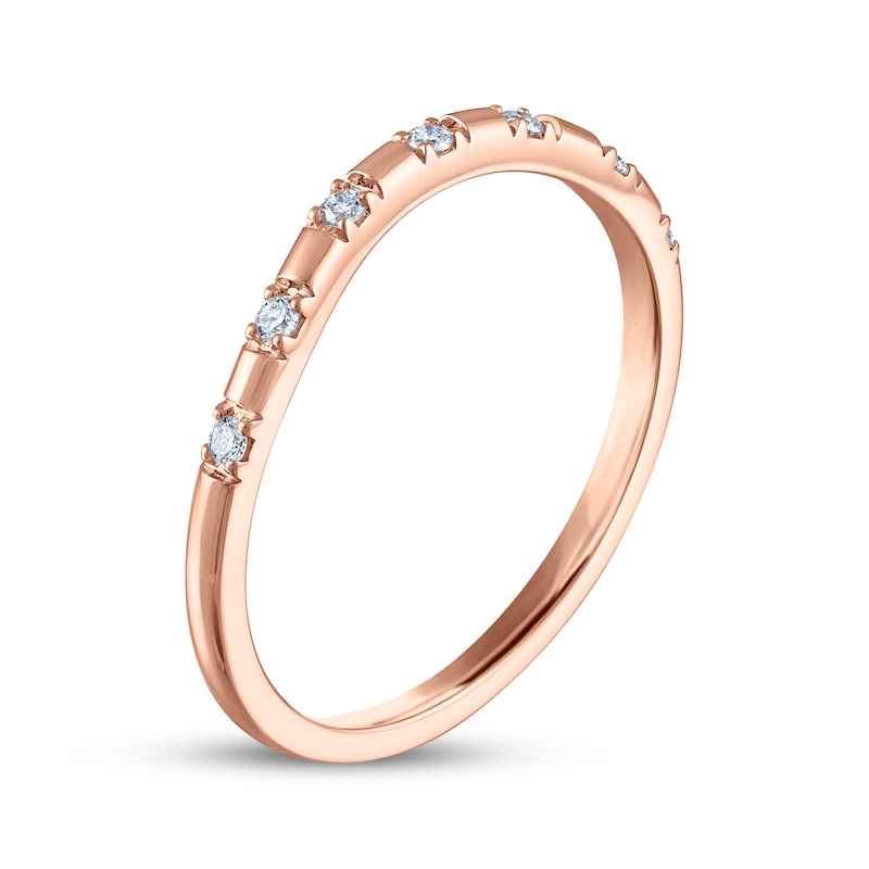 Main Image 2 of Diamond Wedding Band 1/15 ct tw 14K Rose Gold