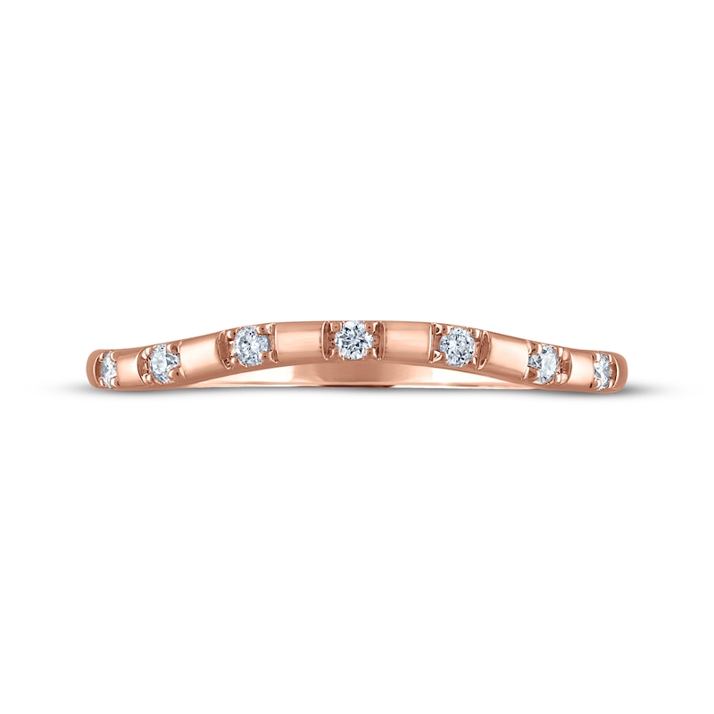 Main Image 3 of Diamond Wedding Band 1/15 ct tw 14K Rose Gold