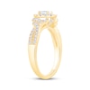 Thumbnail Image 2 of Oval-Cut Diamond Halo Engagement Ring 3/4 ct tw 14K Yellow Gold