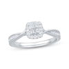 Thumbnail Image 0 of Princess-Cut Diamond Quad Halo Engagement Ring 1/3 ct tw 10K White Gold