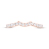 Thumbnail Image 3 of Diamond Contour Wedding Band 1/3 ct tw 14K Rose Gold