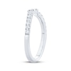 Thumbnail Image 2 of Diamond Contour Wedding Band 1/3 ct tw 14K White Gold