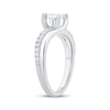 Thumbnail Image 1 of Princess-Cut Diamond Bypass Engagement Ring 3/8 ct tw 14K White Gold