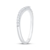 Thumbnail Image 2 of Diamond Contour Wedding Band 1/4 ct tw 14K White Gold