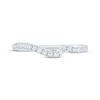 Thumbnail Image 3 of Diamond Contour Wedding Band 1/4 ct tw 14K White Gold