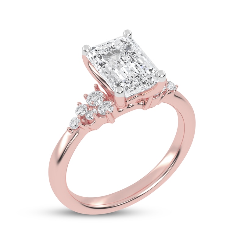 Lab-Created Diamonds by KAY Radiant-Cut Engagement Ring 2-1/4 ct tw 14K Rose Gold