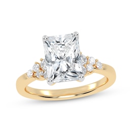 Lab-Grown Diamonds by KAY Radiant-Cut Engagement Ring 2-1/4 ct tw 14K Yellow Gold