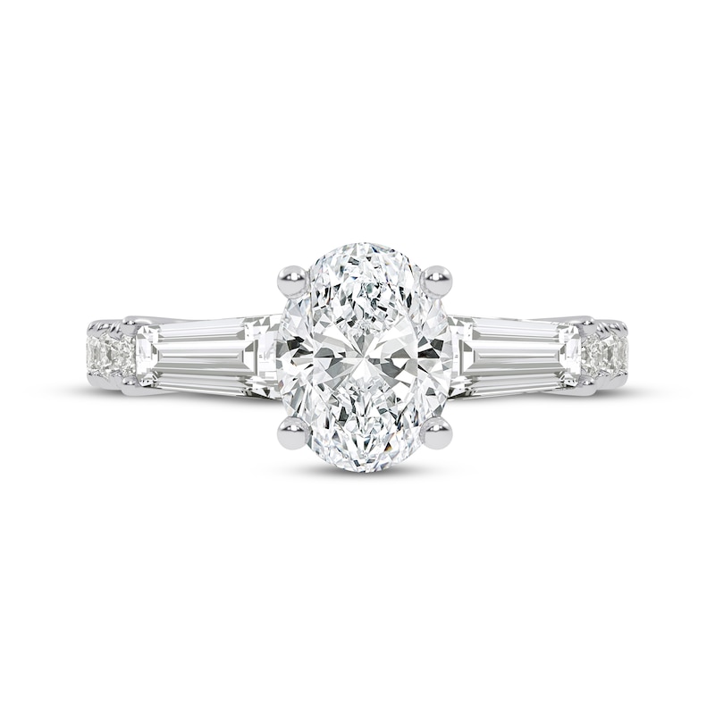 Lab-Created Diamonds by KAY Oval-Cut Engagement Ring 1-3/4 ct tw 14K White Gold