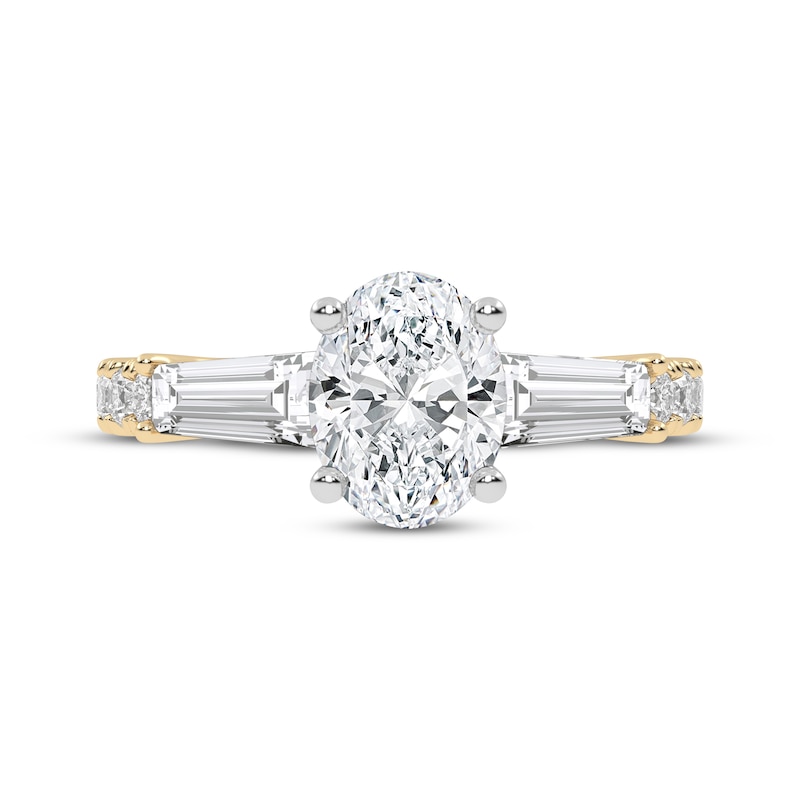 Lab-Created Diamonds by KAY Oval-Cut Engagement Ring 1-3/4 ct tw 14K Yellow Gold