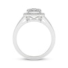 Thumbnail Image 4 of Multi-Diamond Center Halo Engagement Ring 1 ct tw 14K White Gold