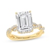 Thumbnail Image 1 of Now + Forever Lab-Grown Diamonds Emerald-Cut Engagement Ring 5-3/8 ct tw 14K Yellow Gold