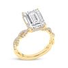 Thumbnail Image 2 of Now + Forever Lab-Grown Diamonds Emerald-Cut Engagement Ring 5-3/8 ct tw 14K Yellow Gold