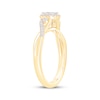 Thumbnail Image 1 of Round-Cut Diamond Cushion Halo Engagement Ring 1/4 ct tw 10K Two-Tone Gold