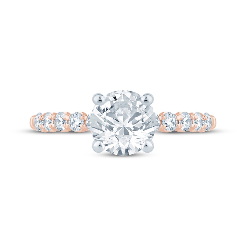 Lab-Grown Diamonds by KAY Round-Cut Engagement Ring 2-1/2 ct tw 14K Rose Gold