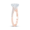 Thumbnail Image 2 of Lab-Grown Diamonds by KAY Radiant-Cut Engagement Ring 1-3/4 ct tw 14K Rose Gold