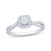 Thumbnail Image 0 of Round-Cut Diamond Halo Engagement Ring 1/4 ct tw 10K White Gold