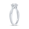 Thumbnail Image 1 of Round-Cut Diamond Halo Engagement Ring 1/4 ct tw 10K White Gold