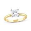 Thumbnail Image 1 of Lab-Grown Diamonds by KAY Princess-Cut Solitaire Engagement Ring 1-1/4 ct tw 14K Yellow Gold (I/SI2)