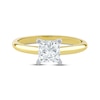 Thumbnail Image 3 of Now + Forever Lab-Grown Diamonds Princess-Cut Solitaire Engagement Ring 1-1/4 ct tw 14K Yellow Gold (I/SI2)