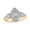 Thumbnail Image 1 of Multi-Diamond Double Halo Engagement Ring 5/8 ct tw 14K Yellow Gold