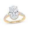 Thumbnail Image 0 of Lab-Grown Diamonds by KAY Oval-Cut Engagement Ring 3-1/2 ct tw 14K Yellow Gold