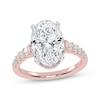 Thumbnail Image 1 of Lab-Grown Diamonds by KAY Oval-Cut Engagement Ring 3-1/2 ct tw 14K Rose Gold