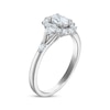 Thumbnail Image 2 of Now + Forever Oval-Cut Diamond Halo Engagement Ring 1 ct tw 14K White Gold