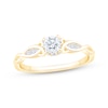 Thumbnail Image 1 of Round-Cut Diamond Celtic Love Knot Shank Engagement Ring 1/2 ct tw 14K Yellow Gold