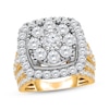 Thumbnail Image 1 of Now + Forever Multi-Diamond Halo Engagement Ring 4 ct tw 10K Two-Tone Gold