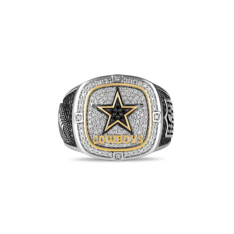 Main Image 1 of True Fans Dallas Cowboys Championship Ring Sterling Silver & 10K Yellow Gold Ring