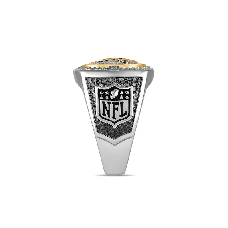 Main Image 3 of True Fans Dallas Cowboys Championship Ring Sterling Silver & 10K Yellow Gold Ring