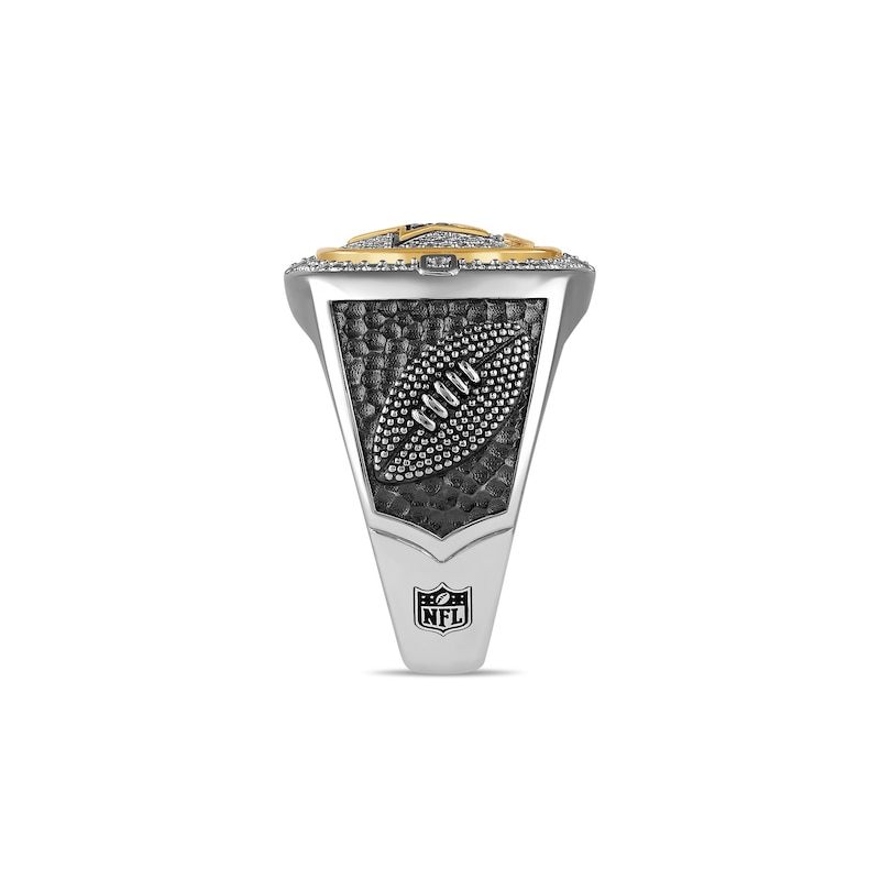 Main Image 4 of True Fans Dallas Cowboys Championship Ring Sterling Silver & 10K Yellow Gold Ring