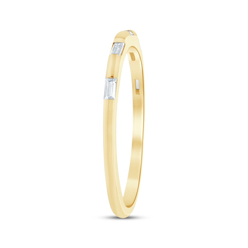 Main Image 2 of Baguette-Cut Diamond Five-Stone Anniversary Ring 1/5 ct tw 10K Yellow Gold