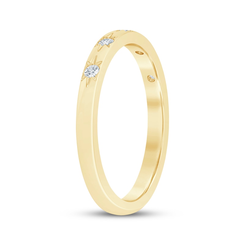 Main Image 2 of Diamond Five-Stone Anniversary Ring 1/8 ct tw 10K Yellow Gold