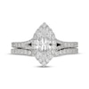 Thumbnail Image 3 of Neil Lane Marquise-Shaped Diamond Halo Bridal Set 1-5/8 ct tw 14K White Gold